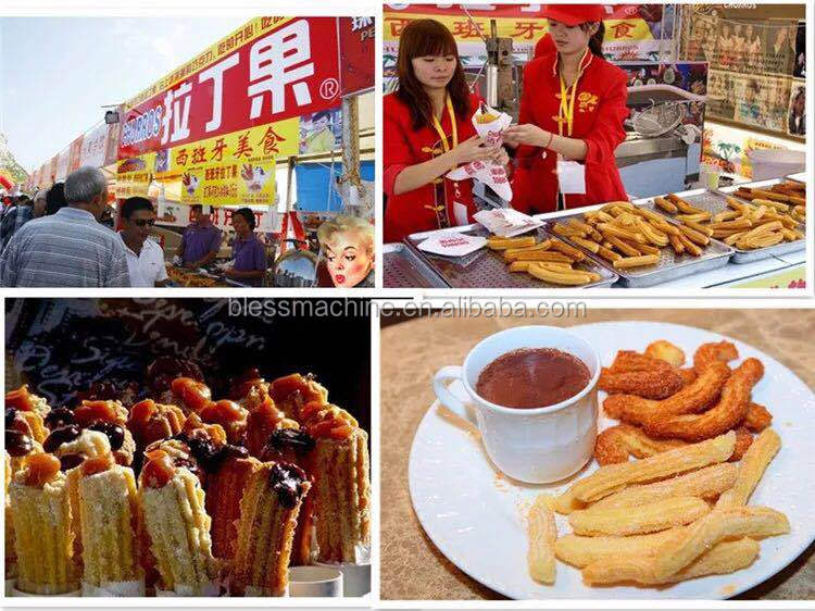 5 molds Stainless steel Churros Machine 1100*600*570mm