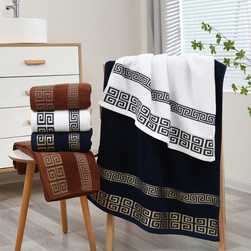 End 100% Cotton Bath Towel Set Custom Logo Hotel Pool Travel Solid Color Perfect Gift