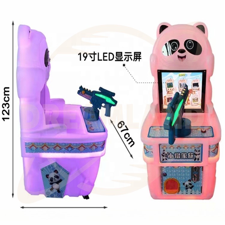 Dreamland Kids Panda Game Machine Children Amusement Games Machine Kids coin operated parkour game machine