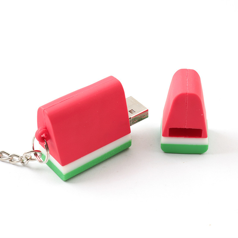 PVC Open Mold Cute USB Stick Watermelon Strawberry Chocolate Shaped