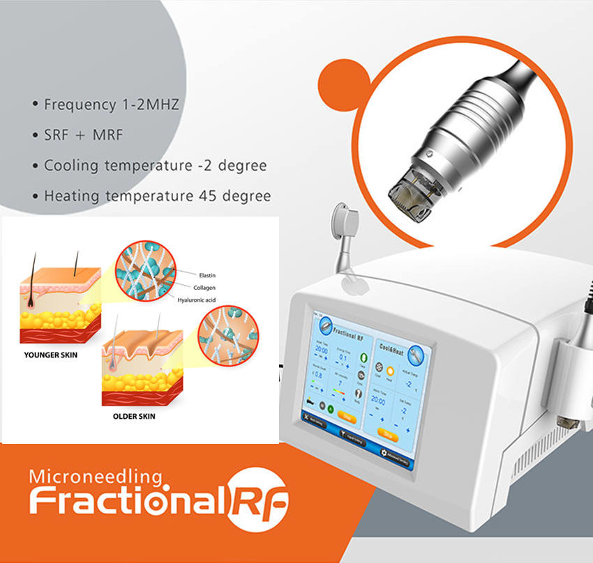 Thermal Cooling 10.4 Inch Microneedling Fractional RF Face Lifting