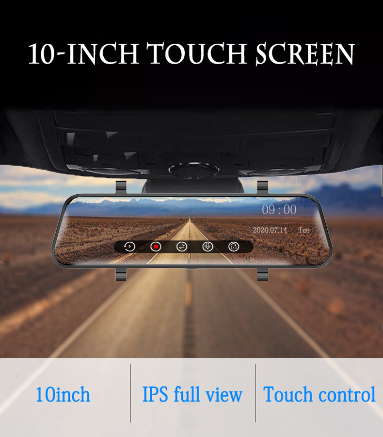 4 IR LEDs GPS Dual Lens WDR 1080P Dash Cam Built In G Sensor
