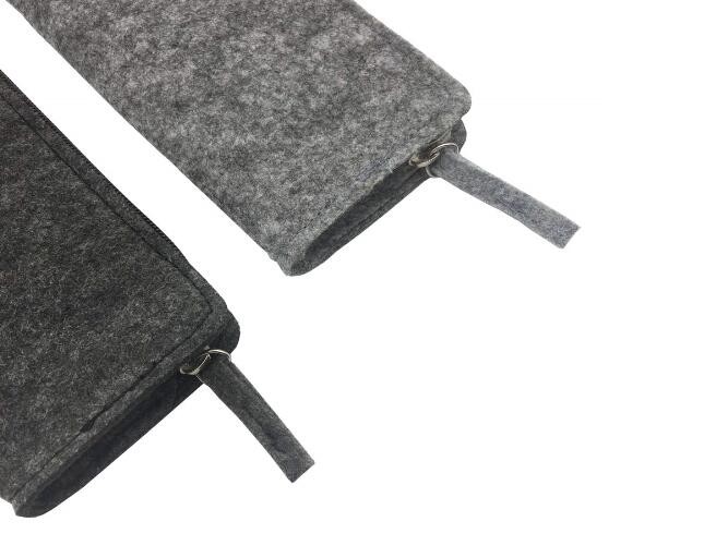 Stationery Felt Pencil Case / Large Zipper Pencil Pouch For School Eco Friendly