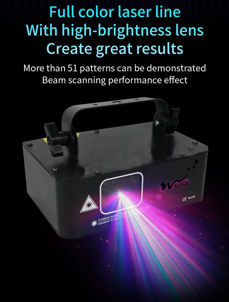 500mw Disco Laser Light Indoor Work Light IP33 Dj Laser Light Projector