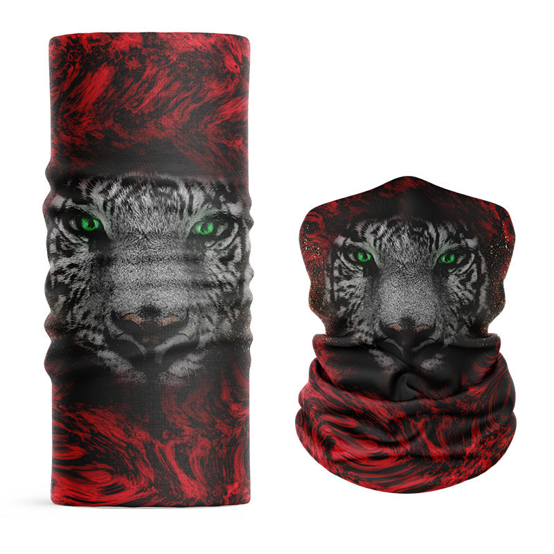 Gaiter Neck Face Scarf Headwear Camo Print Bandana