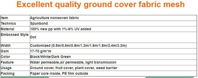 Factory Manufacturer Wide-width Agricultual Cover Non Woven Fabric, wholesale china factory spunbond agriculture nonwove