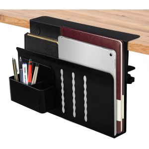 China Adjustable Hanging Side Desk Organizer Under Desk Storage Plastic Type Organizer Table on sale