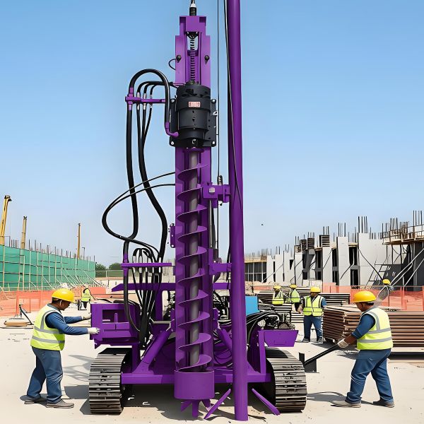 Screw Pile Driver Machine Alignment Control Precision Depth Borehole 30m Solar Photovoltaic Pile Driver