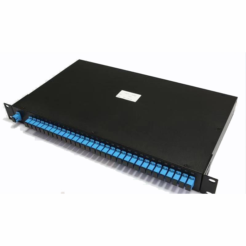19 Inch 1x32 Plc Rack Mount Fiber Optic Splitter SC UPC