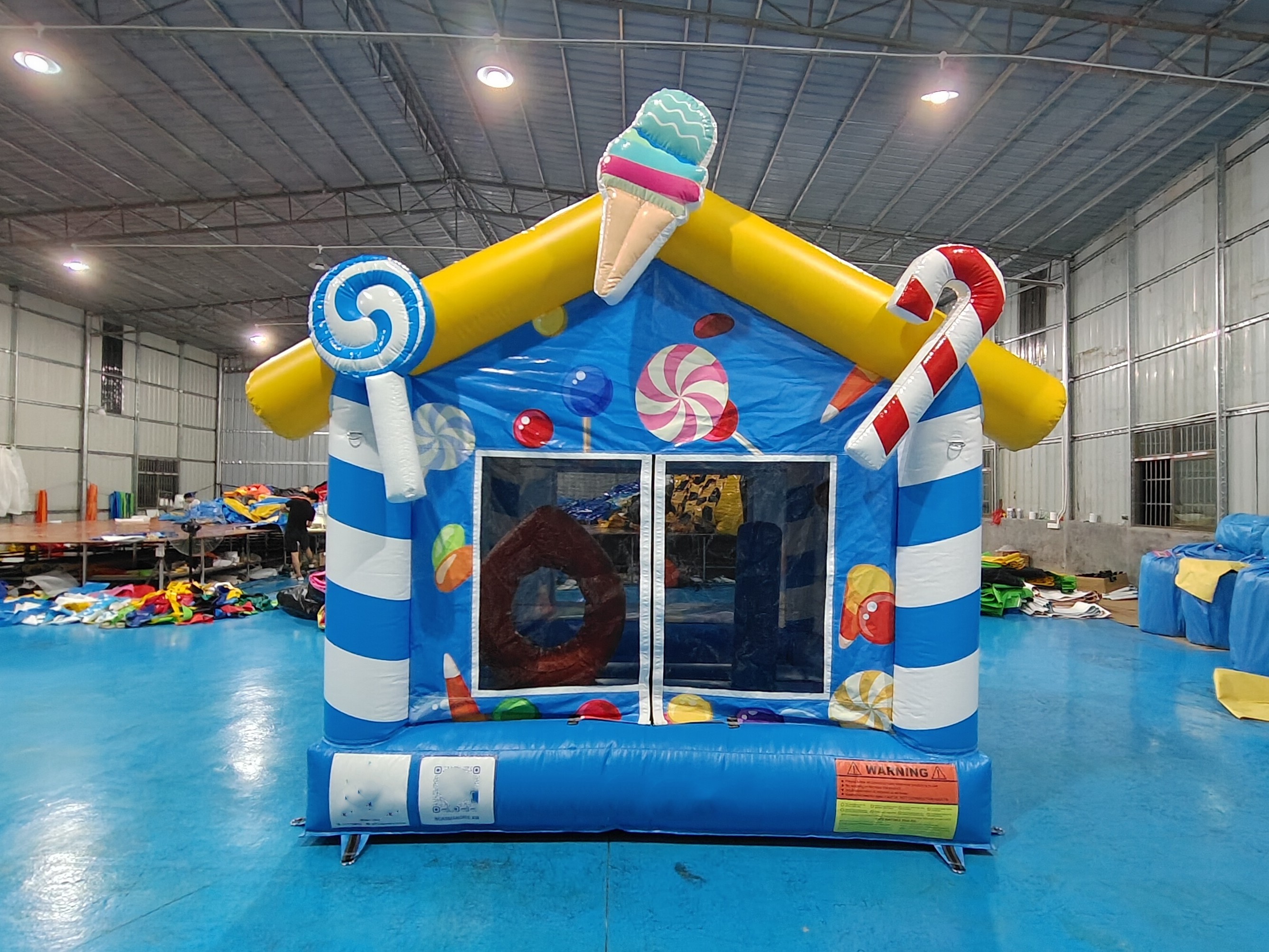 Commercial Grade Outdoor Indoor Inflatable Bounce House Blue Candy House Inflatable Jumping Castle For Kids