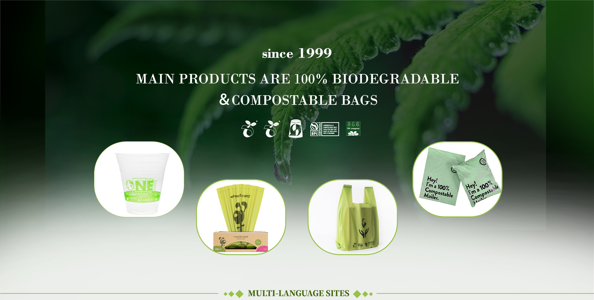 PBAT PLA Compostable Bin Liners Large Trash Bags