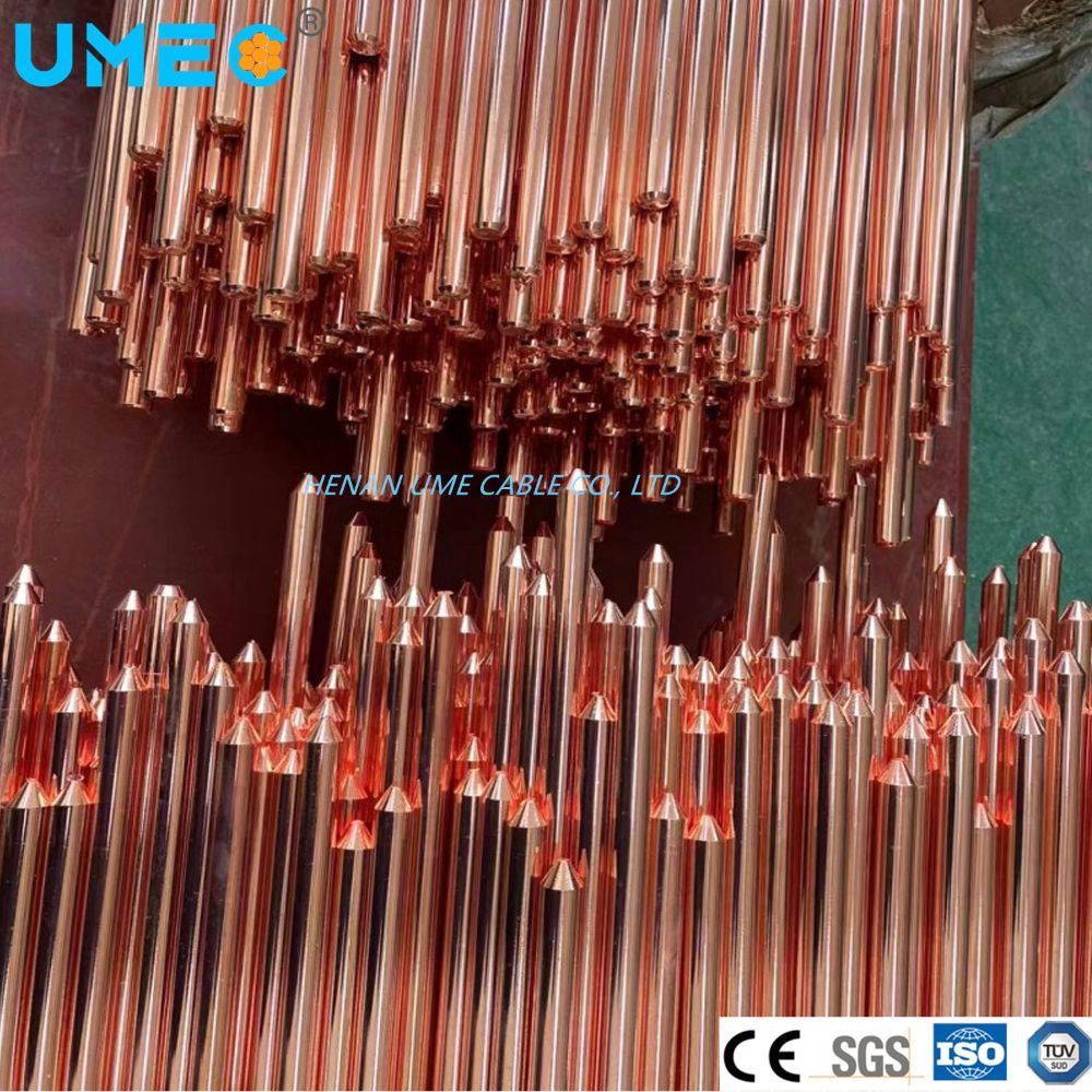 Single Point Copper Layer Thickness 0.254mm Lightning Protection Grounding Rod 5/8&prime; &prime;