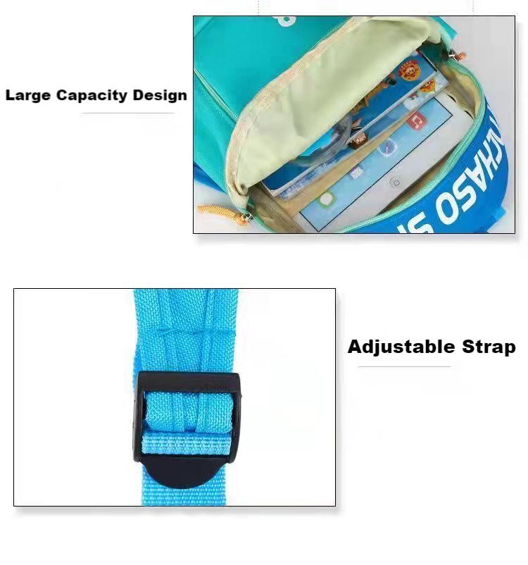 Waterproof Customized Childrens Back Pack Polyester Cartoon Pattern