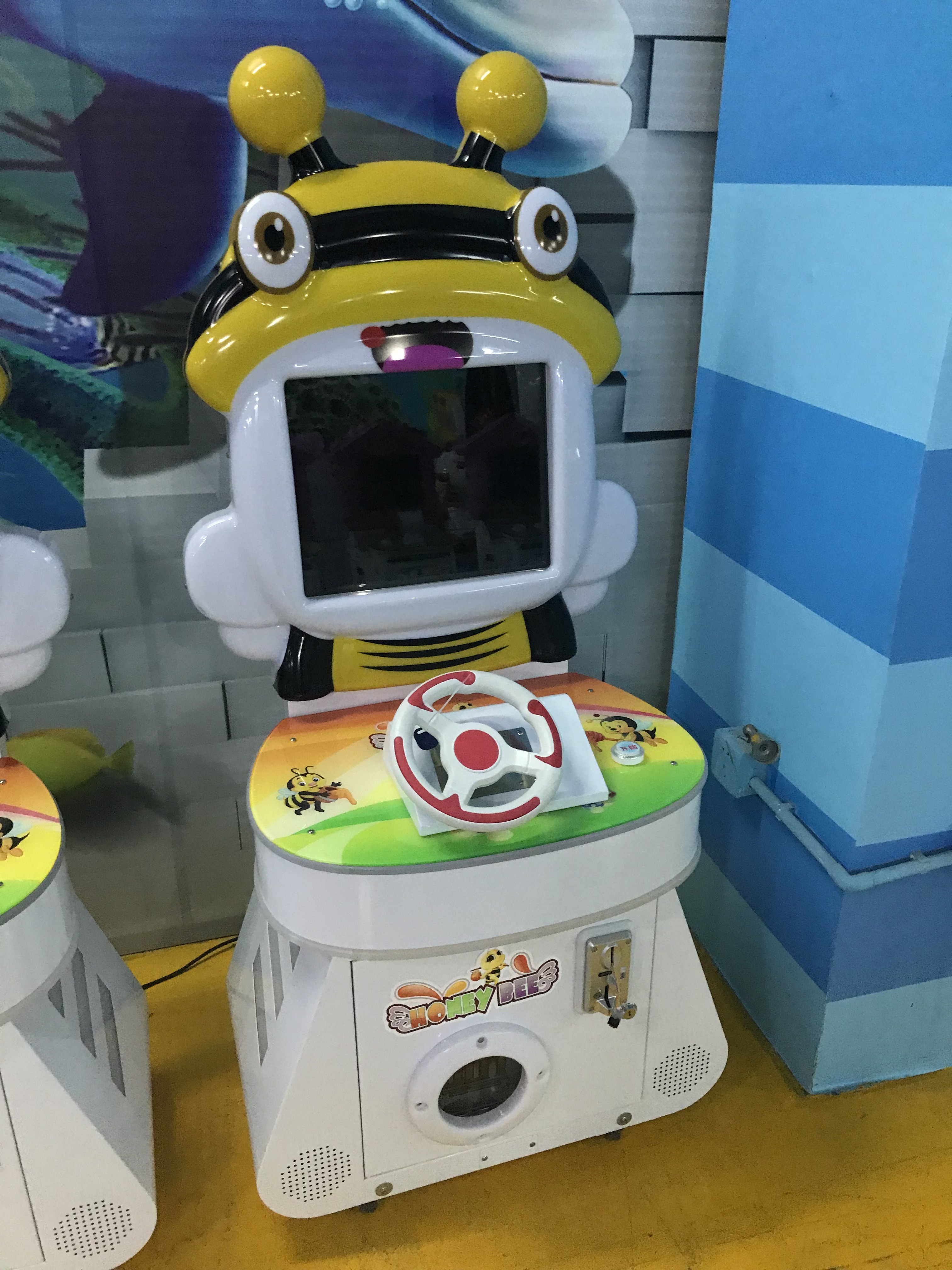 Attractive Kids Electric Racing + Arcade Fishing Game Machine 1 Year Warranty
