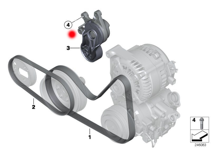 11287594969 7594969 Belt Tensioner For BMW 4 GRAN COUPE
