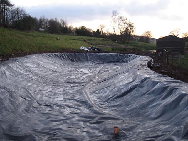 HDPE Fish Shrimp Farm Pond Liner Geomembrane 0.5mm Thickness ASTM GM13 for Aquaculture
