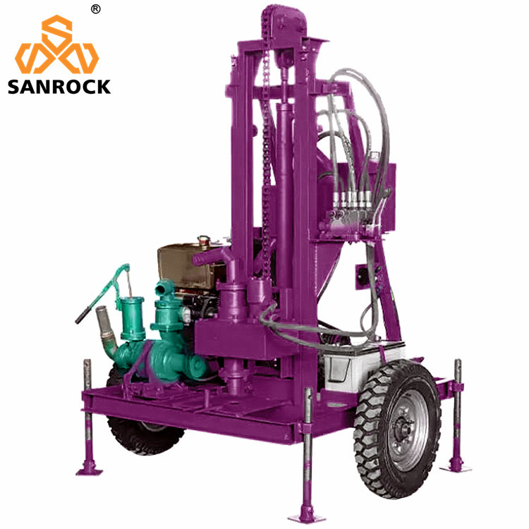 Rotary Water Drilling Rigs Portable Hydraulic Borehole Water Well Drilling Equipment