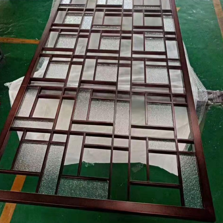 Metal interior sliding dividers movable glass room divider