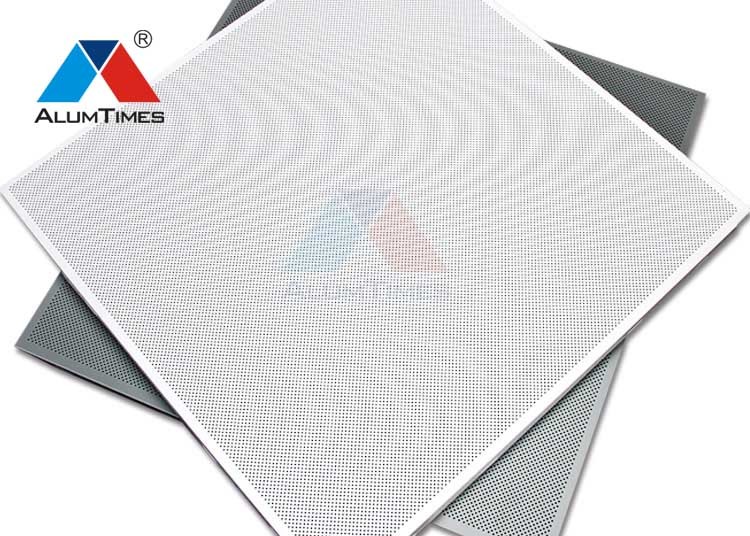 Straight Edge Lay In Ceiling Panels 603×603mm With PE PVDF Powder Coating
