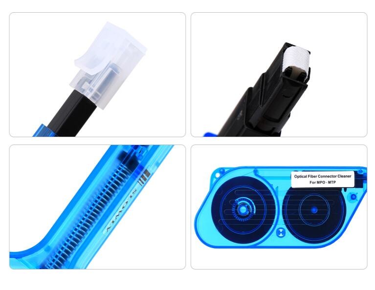 MPO MTP Fiber Optic Connector One Click Cleaner