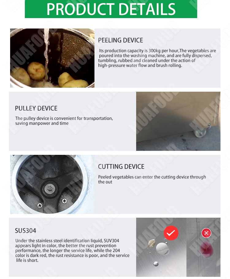 Air Compressor Potato Washing/Drying/Sorting/Grading Machine