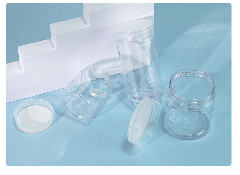 PETG Makeup Storage Jars Clear Plastic Jar For Packaging Transparent Plastic Container