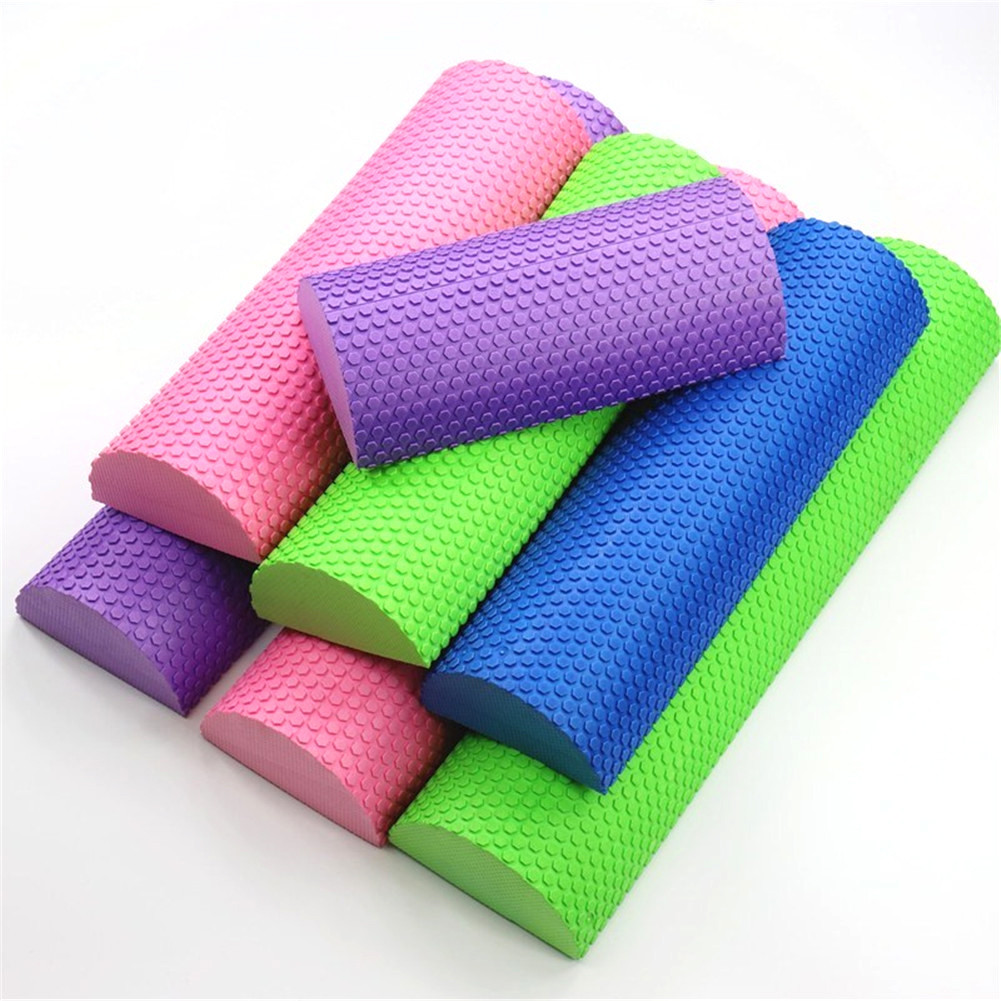 Half Round Foam Roller , Massage Foam Roller Yoga Pilates Fitness Equipment Balance Pad