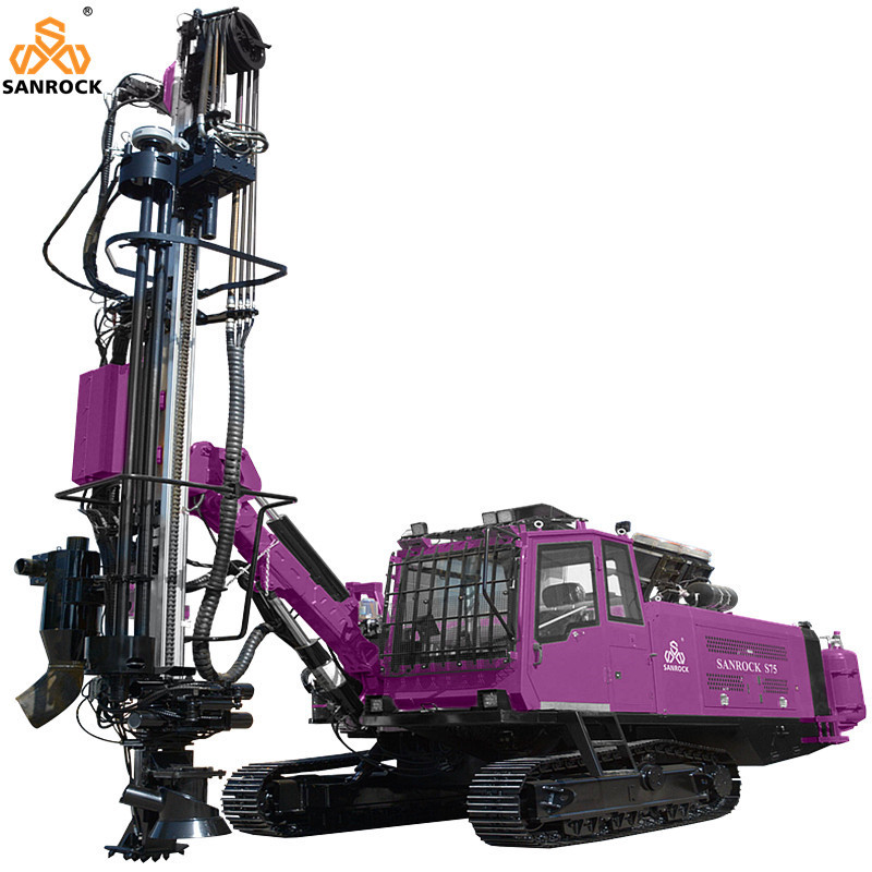 Hydraulic Drilling Rig Mining DTH Drilling Machine Working Pressure 20 Bar Crawler Drilling Rig