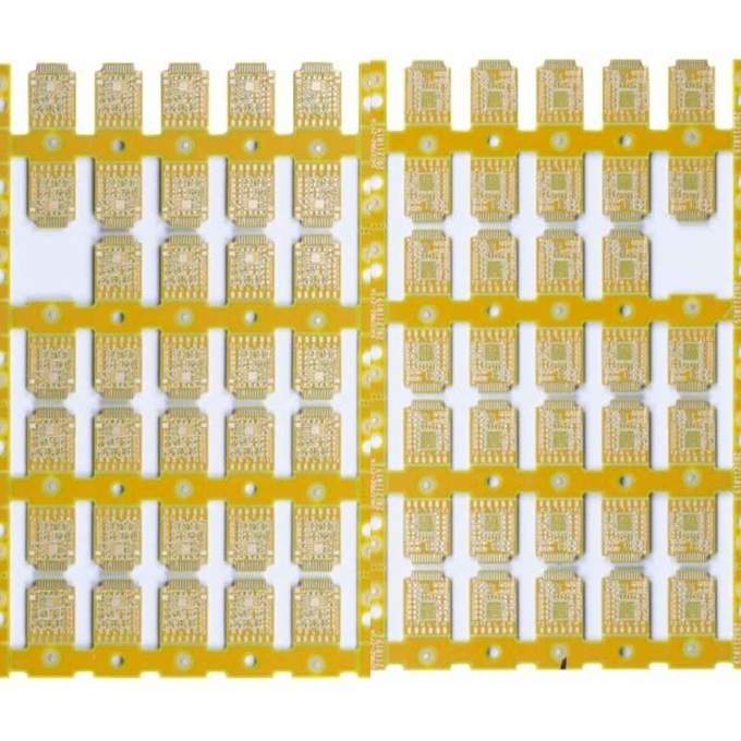 0.8mm 4 Layer HDI PCB Board Yellow Color 1OZ Finished Immersion Gold