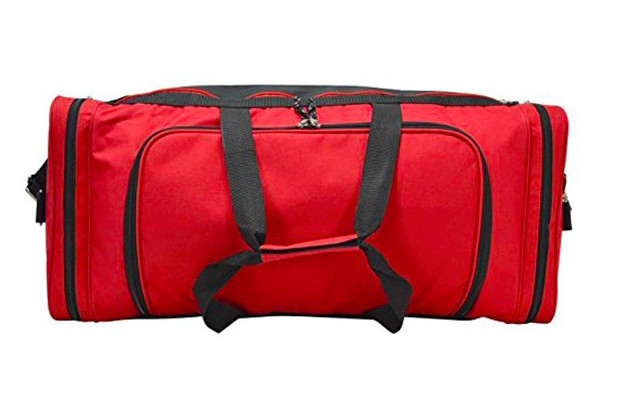Two Tone Polyester Gym Duffel Bag Waterproof For Outdoor Activity / Travel