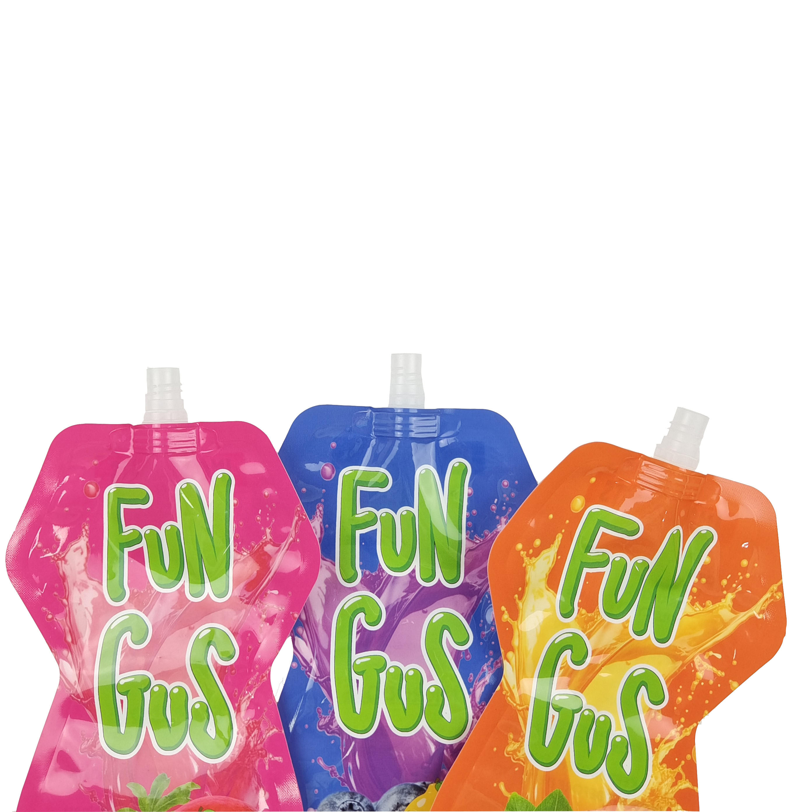 Irregular Shape Drink Beverage Packaging Spout Pouch With Own Logo Printing