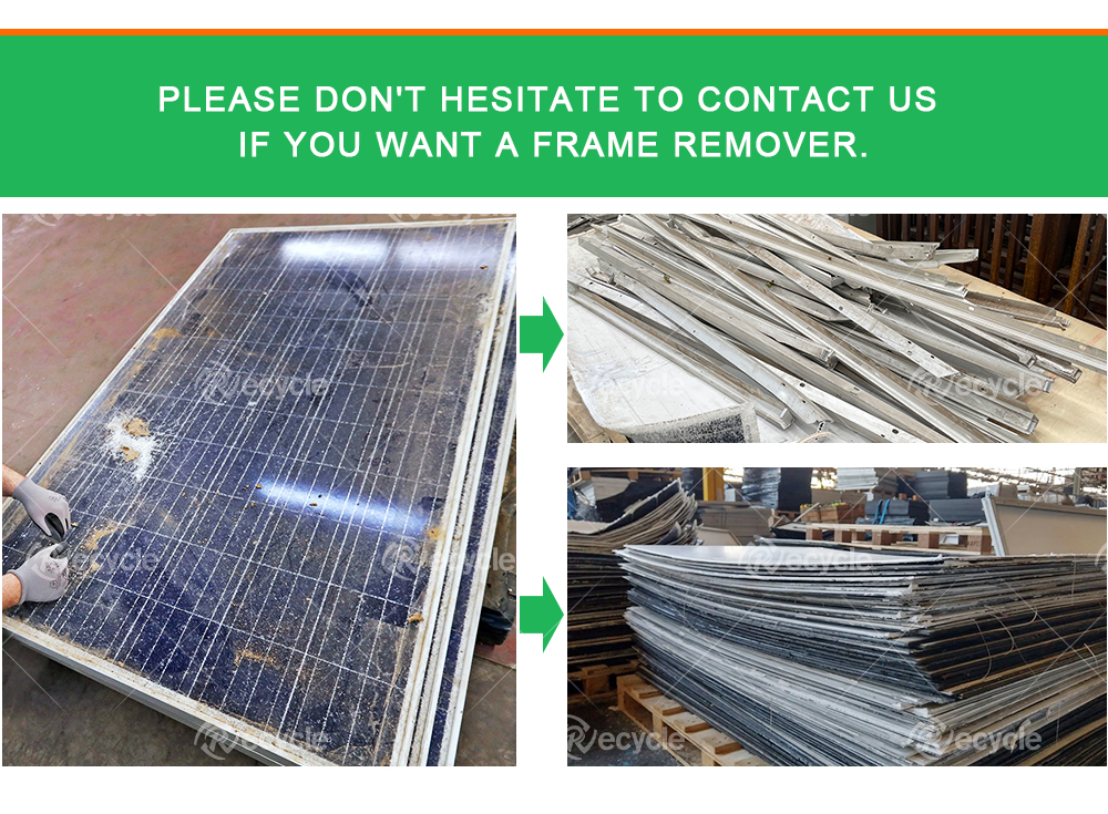 Fully Automatic PV Panel Deframer for Removing Solar Panel Aluminum Frame Efficiently