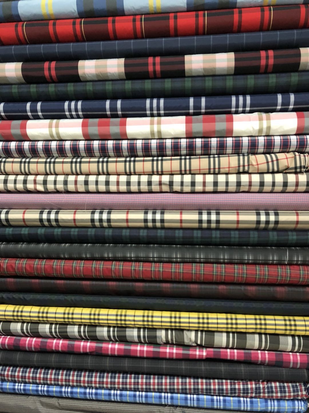 Underwear Polyester Yarn Dyed Fabric with Strip or Check Ribstop