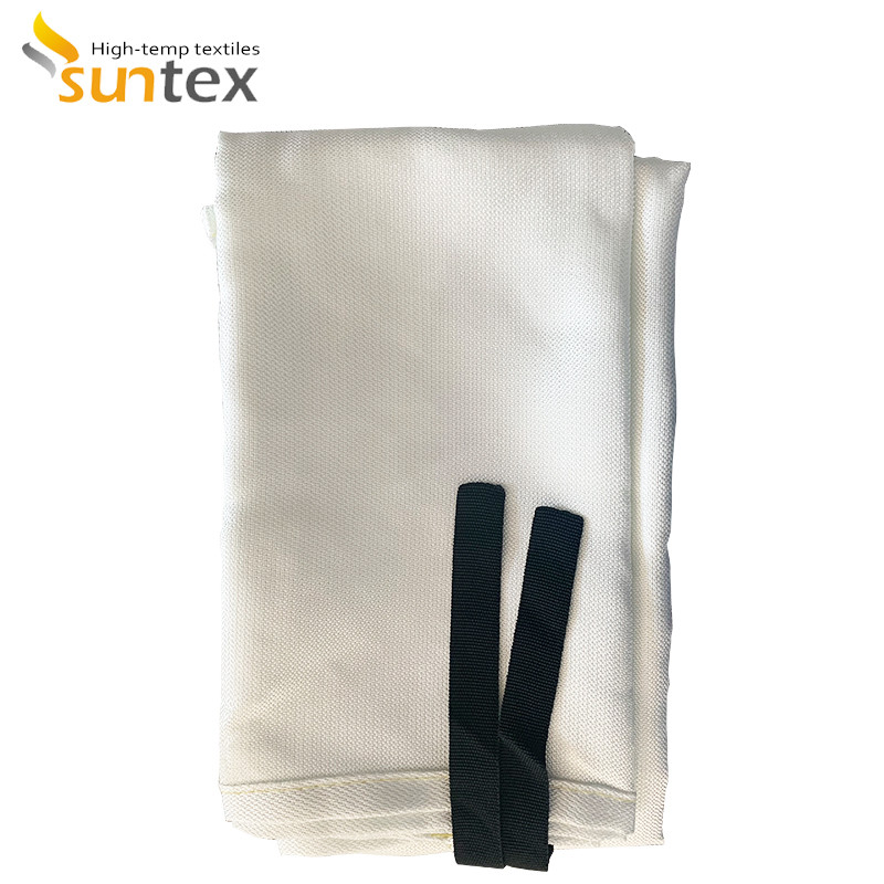 White Silicone Rubber Coated Fiberglass Cloth For Industrial Fire Blankets And Fire Blanket Rolls