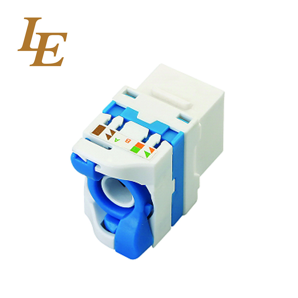 CAT5E CAT6 RJ45 UTP Toolless 180° Ethernet Keystone Jack