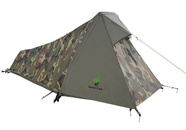 1-Person 3-4 Season Camping Hiking Lightweight Backpacking Camouflage Tent For