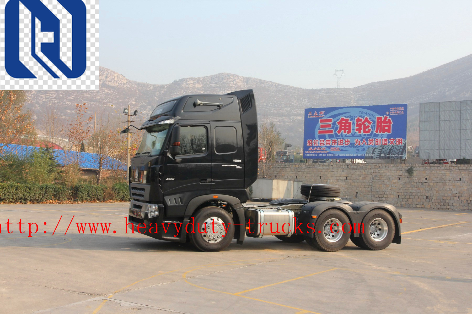 D10.38 Engine 420HP Prime Mover Truck 6X4 , 12 Wheel Tractor Head Truck