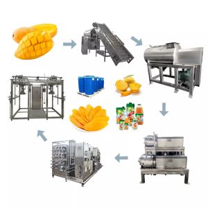 China One-Stop Service Customized 1000-30000l/H Mango Processing Line Mango Juice/Sauce/Jam Machine With PLC Mango Pulp Equipment on sale