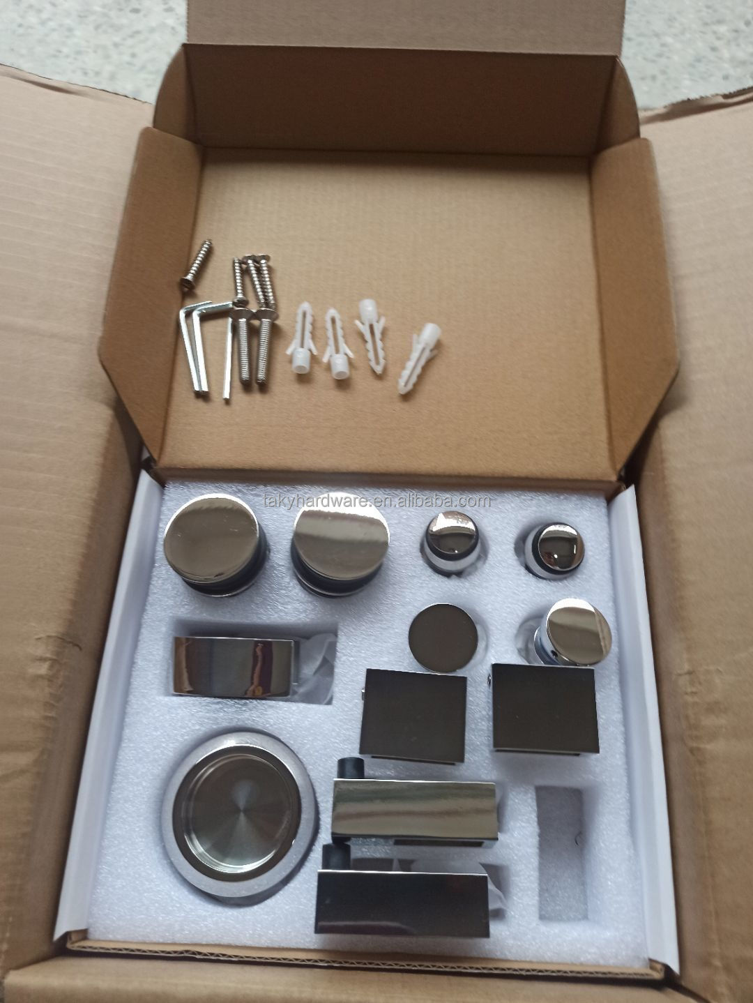 High Quality Frameless Zinc Alloy Sliding Glass Door Hardware Shower Door Hardware Kit