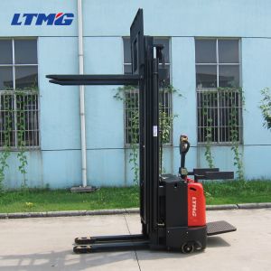 Wide Legs 2 Ton Electric Pallet Stacker With AC Motor And Curtis Controller