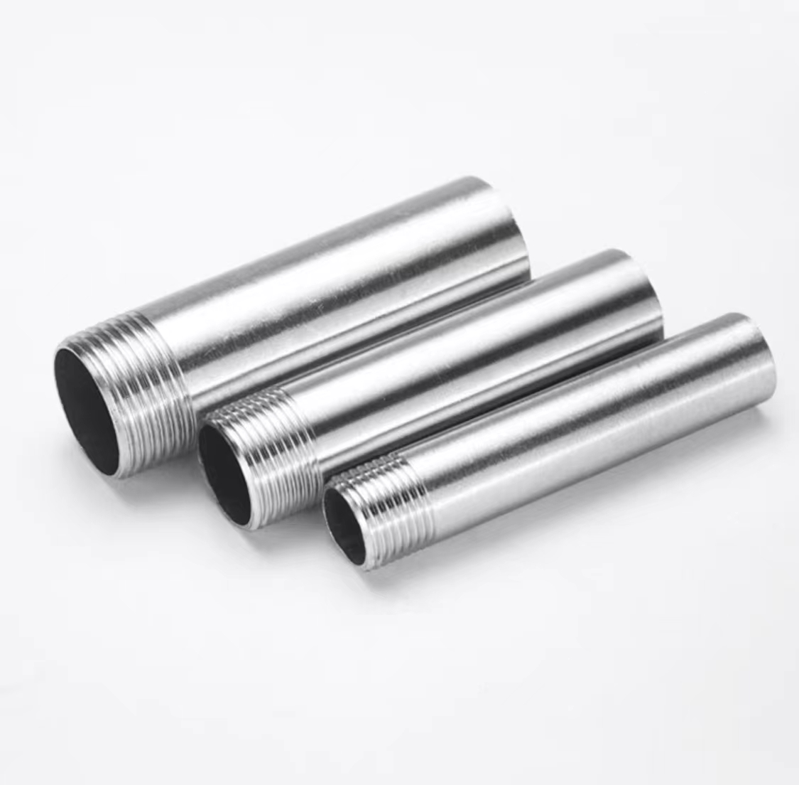 Equal 304 Stainless Steel Pipe Fitting Weld Nipple Coupling Connector for Water Oil Air