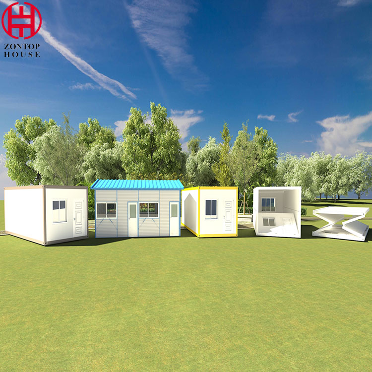 Zontop China Flat Pack Built Storage 2 Shipping Prefab Modular Home Prefabricated Container House