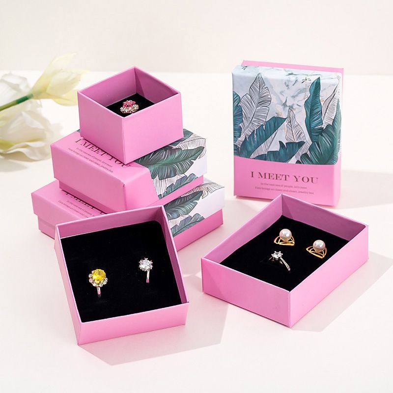 China Wholesales Foam Insert Paper Packaging Fashion Jewelry Box, Custom Logo Printed Cardboard Gift Box