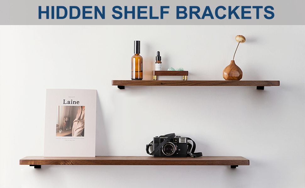 Functional Design Heavy Duty Floating Shelf Brackets with Powder Coating Coating