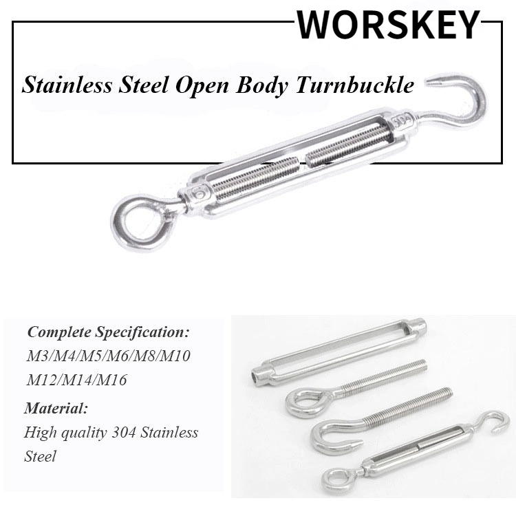 DIN 1480 Galvanized Turnbuckle xx/xo/oo type