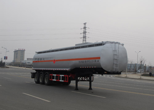 Custom Bogie Suspension Semi Tanker Trailer 28T Loading Capacity For Oil