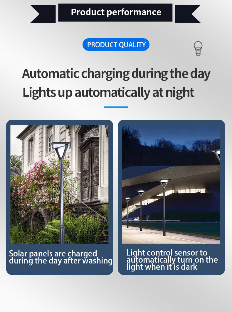 2021 New Design Solar Lawn Light Aluminum Solar Garden Lights for Decoration Lighting Sre2403
