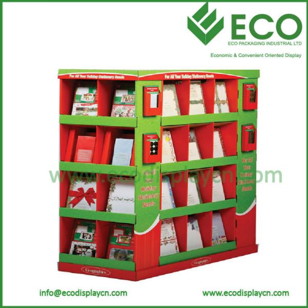 Supermarket Retail Corrugated Cardboard Pallet Display For Christmas Greeting