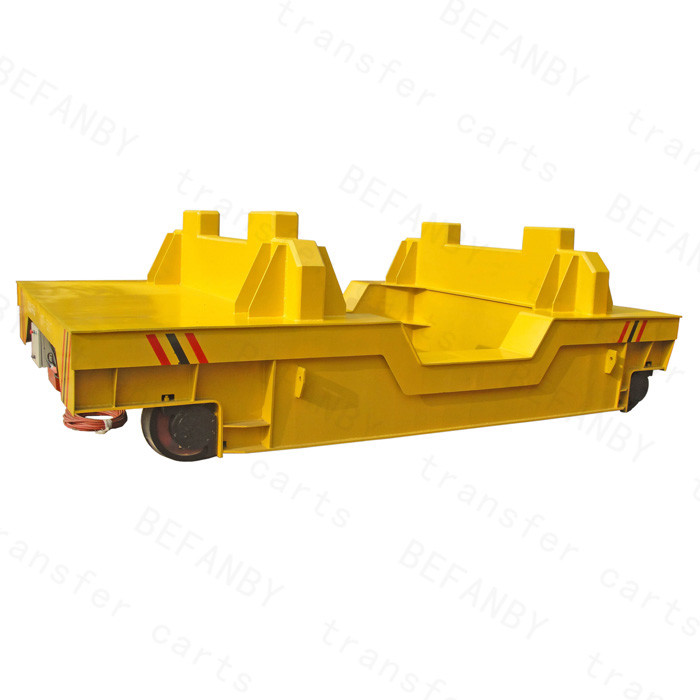 Wagon On Rails Industrial Transfer Car , High Performance Heavy Material Handling Equipment Four Wheels Rail Cart