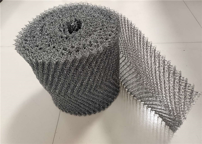 Aluminum Knitted Wire Mesh Customized Width 25cm - 30cm Filter Screen Mesh